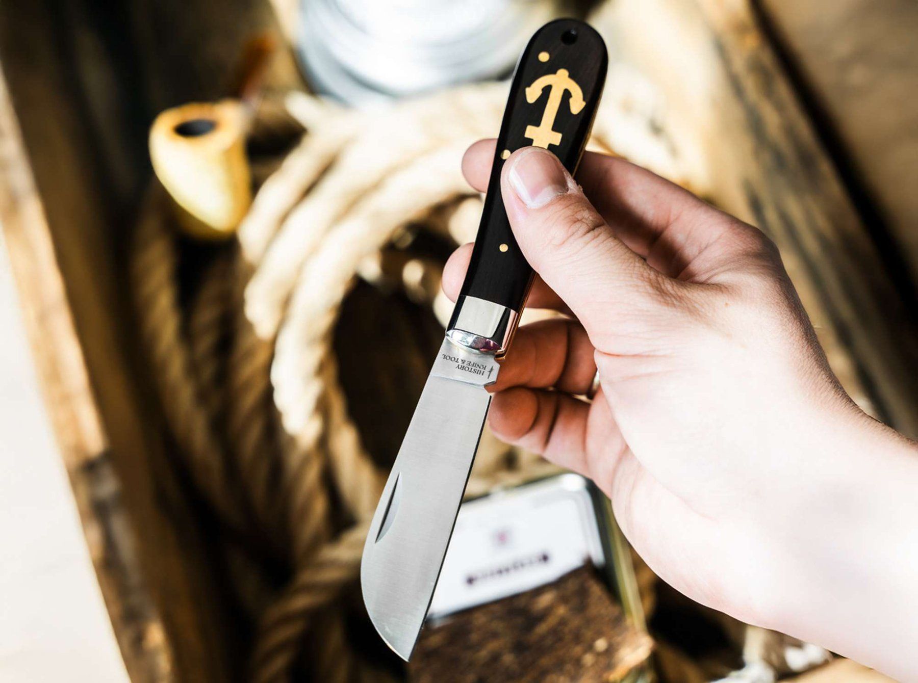 Posate: History Knife & Tool Anchor Knife – Nuovo e nell'imballaggio originale da Aadorf venduto da musur68 3