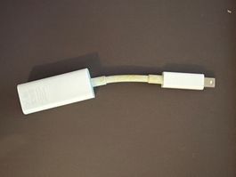 Adapter Thunderbolt weiss gebrauchter Zustand