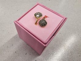 Swarovski Idyllia Ring Grösse 60, Muschel mit Kristallperle