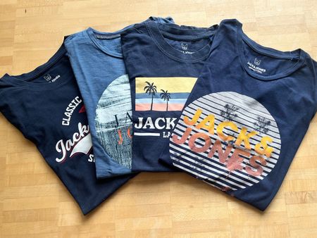 4 T-Shirt für Jungs Gr. 176 Jack & Jones wie NEU