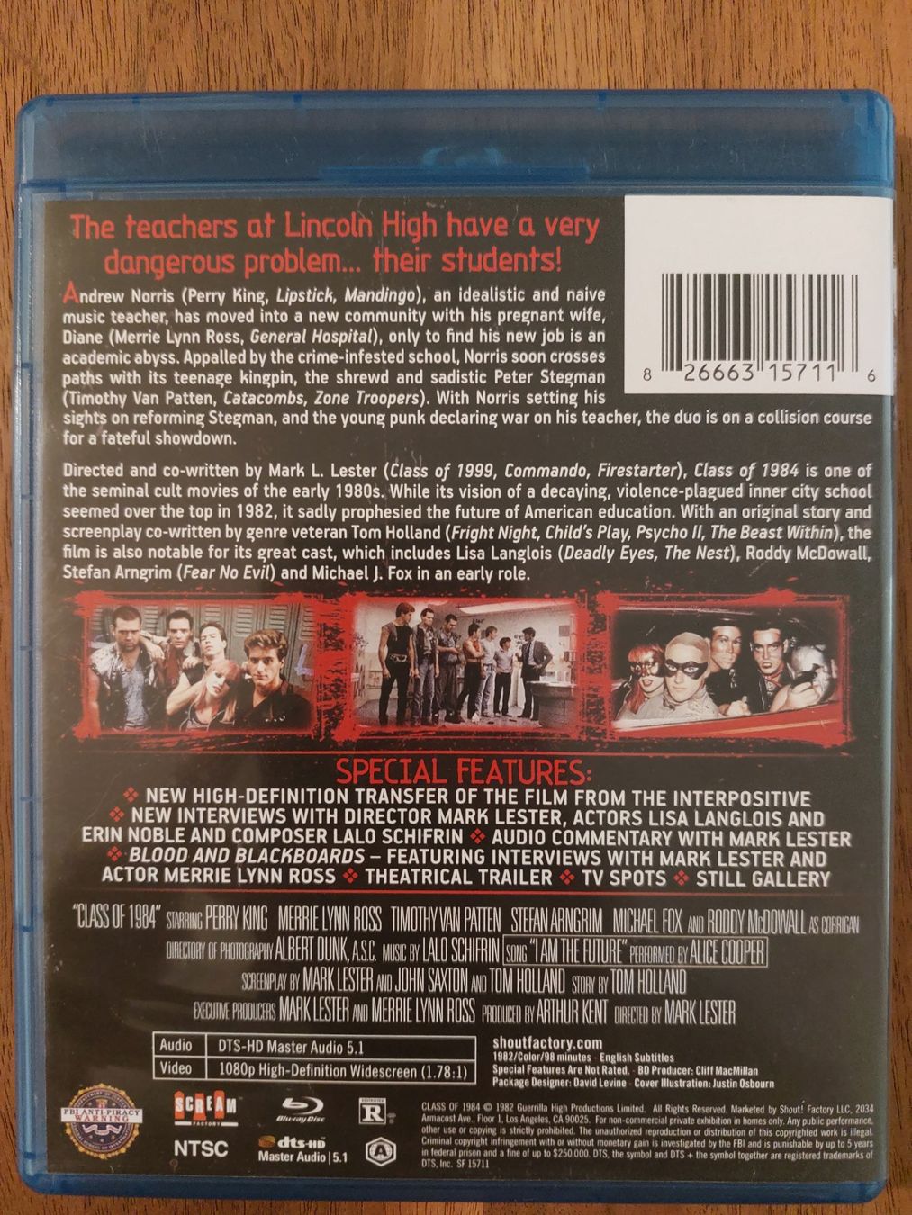 Tutti i DVDs: Blu Ray - Class of 1984 (1982) / US Code – Usato da Rheinfelden venduto da FilmAuktion 1