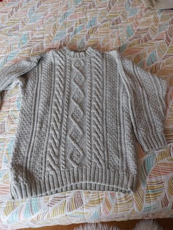 warmer Pullover L aus Wolle