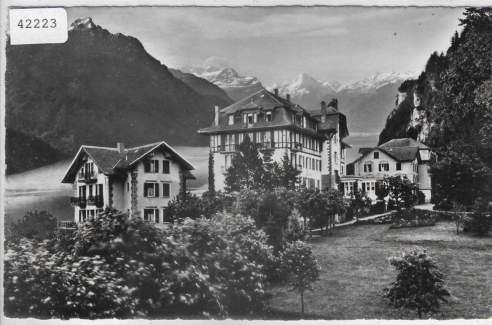 Cartoline postali: Seelisberg - Hotel-Bellevue-Terminus – Usato da Ettingen venduto da Kartenplanet
