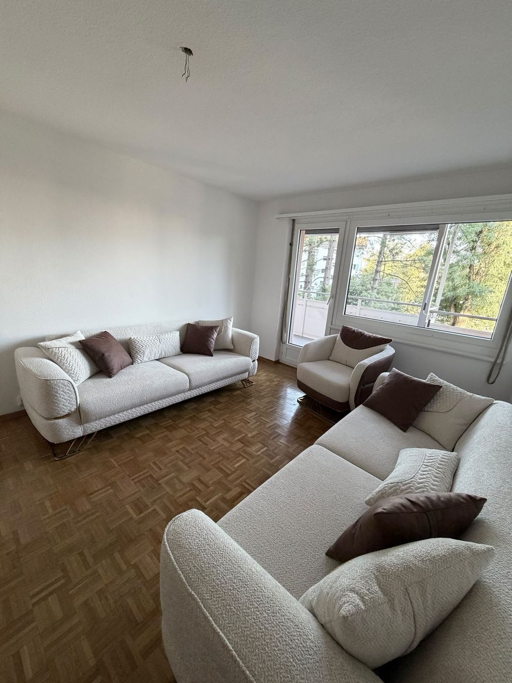 Divani: Garnitur 3-teilig Sofa Sessel hellbeige Neu! – Nuovo e nell'imballaggio originale da Zürich venduto da Idoly_Studio. 3