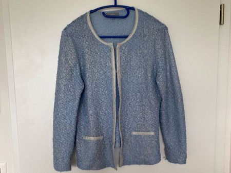 leichte Damenjacke Grösse 38 von ERFO hellblau metallic