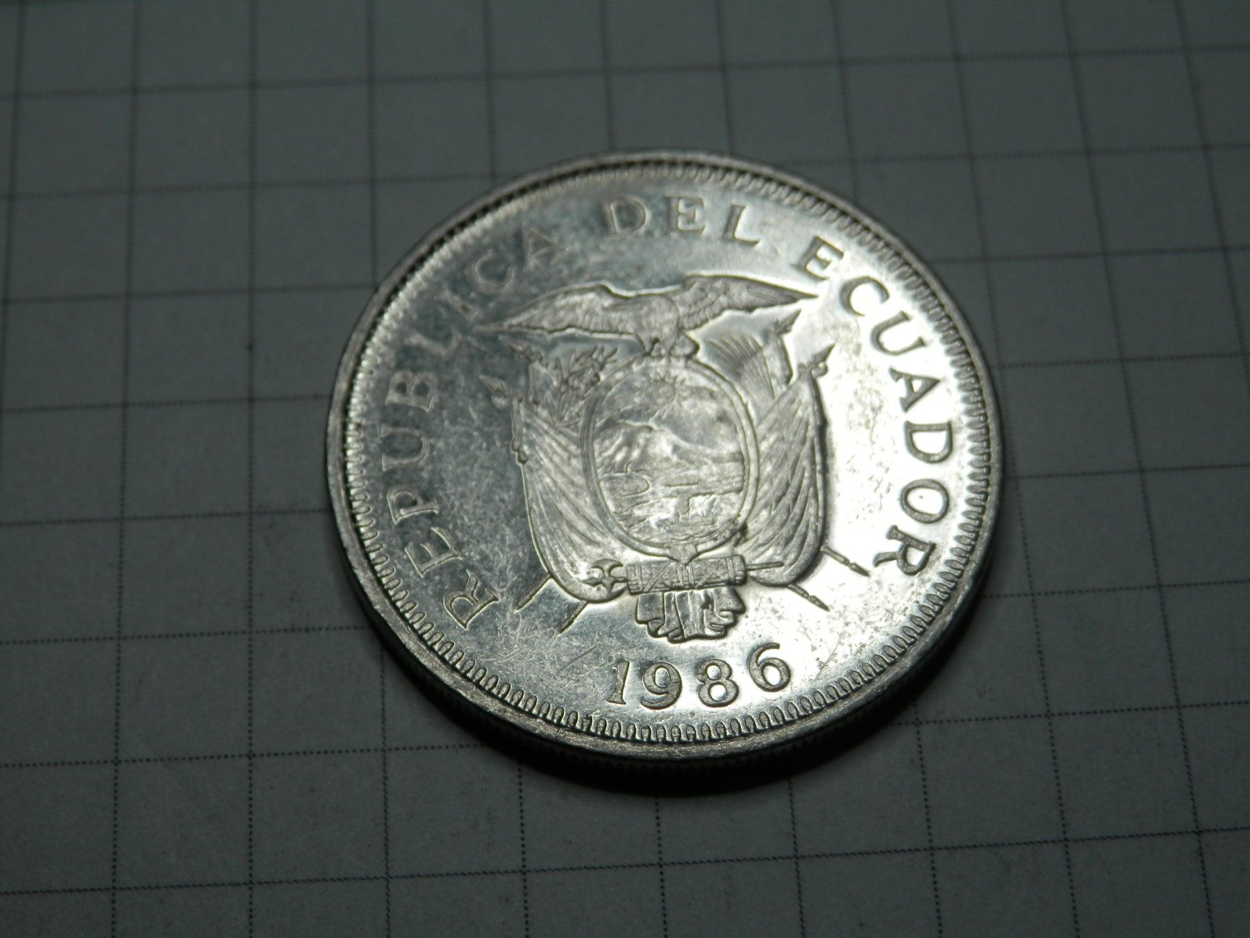 Tutti le monete: Ecuador  1 Sucre, 1986 – Usato da Weiach venduto da weiach81