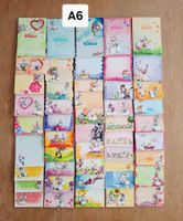 48x ALTE bunte Diddlblätter *A6* blockfrisch SET