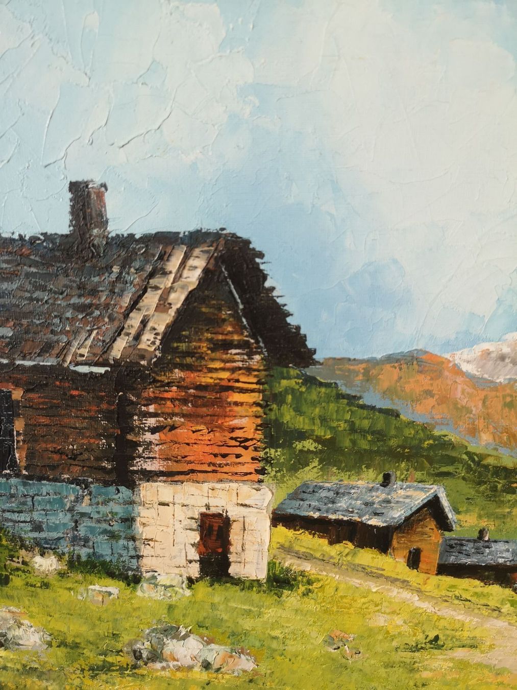 Gemälde: PAYSAGE DE MONTAGNE – Gebraucht aus Genève von Qanil77 3