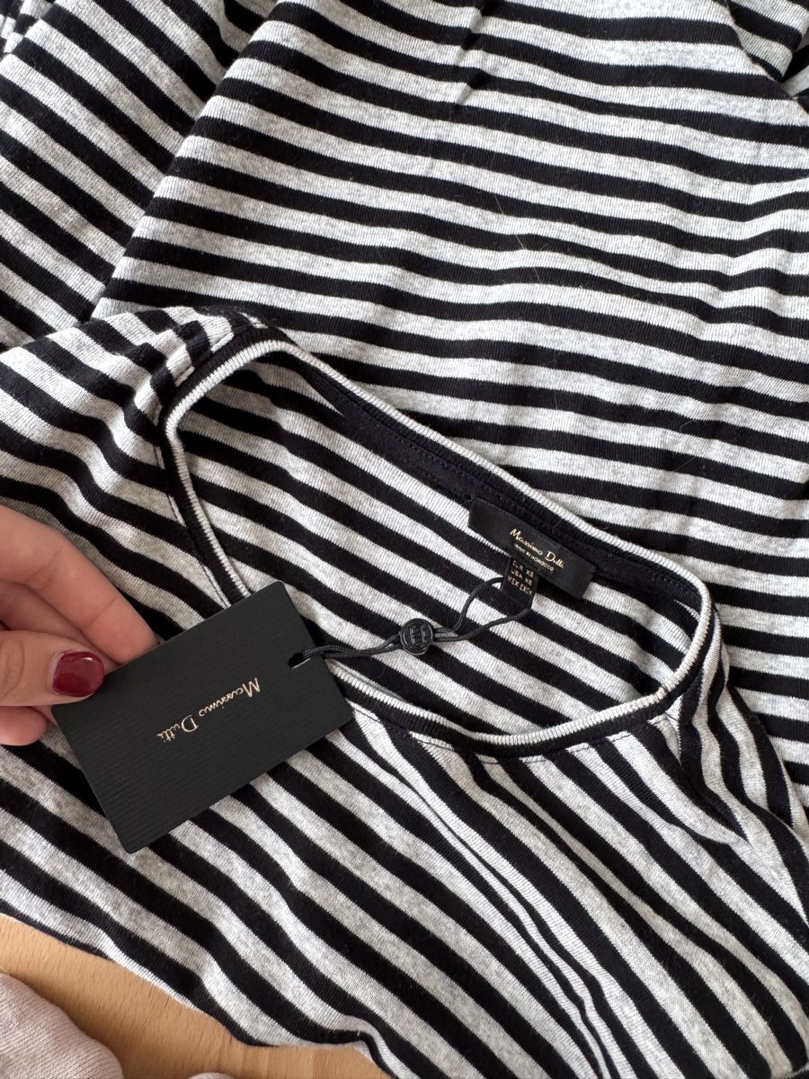 Massimo Dutti Blusen: Massimo Dutti Striped Long Sleeve Top, Size XS – Neu und originalverpackt aus Sattel von Zlata1 2
