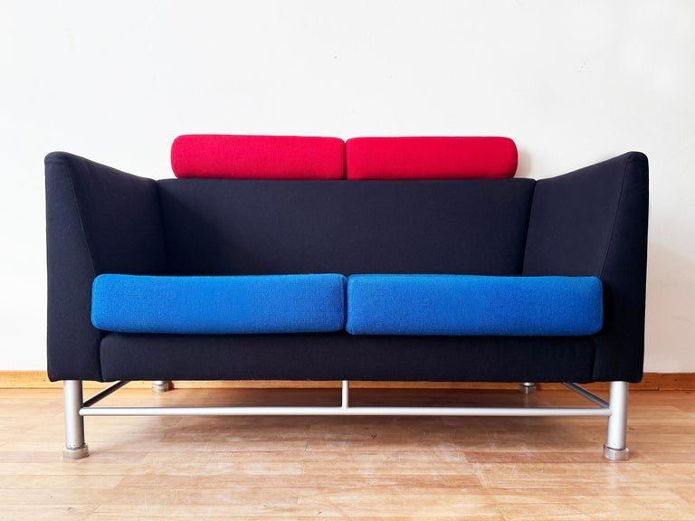 Knoll Sofas: Sottsass Memphis Knoll 80er Eastside 2 Sofa + 1Lounge Sessel – Gebraucht aus Basel von PorcelainKitten 2