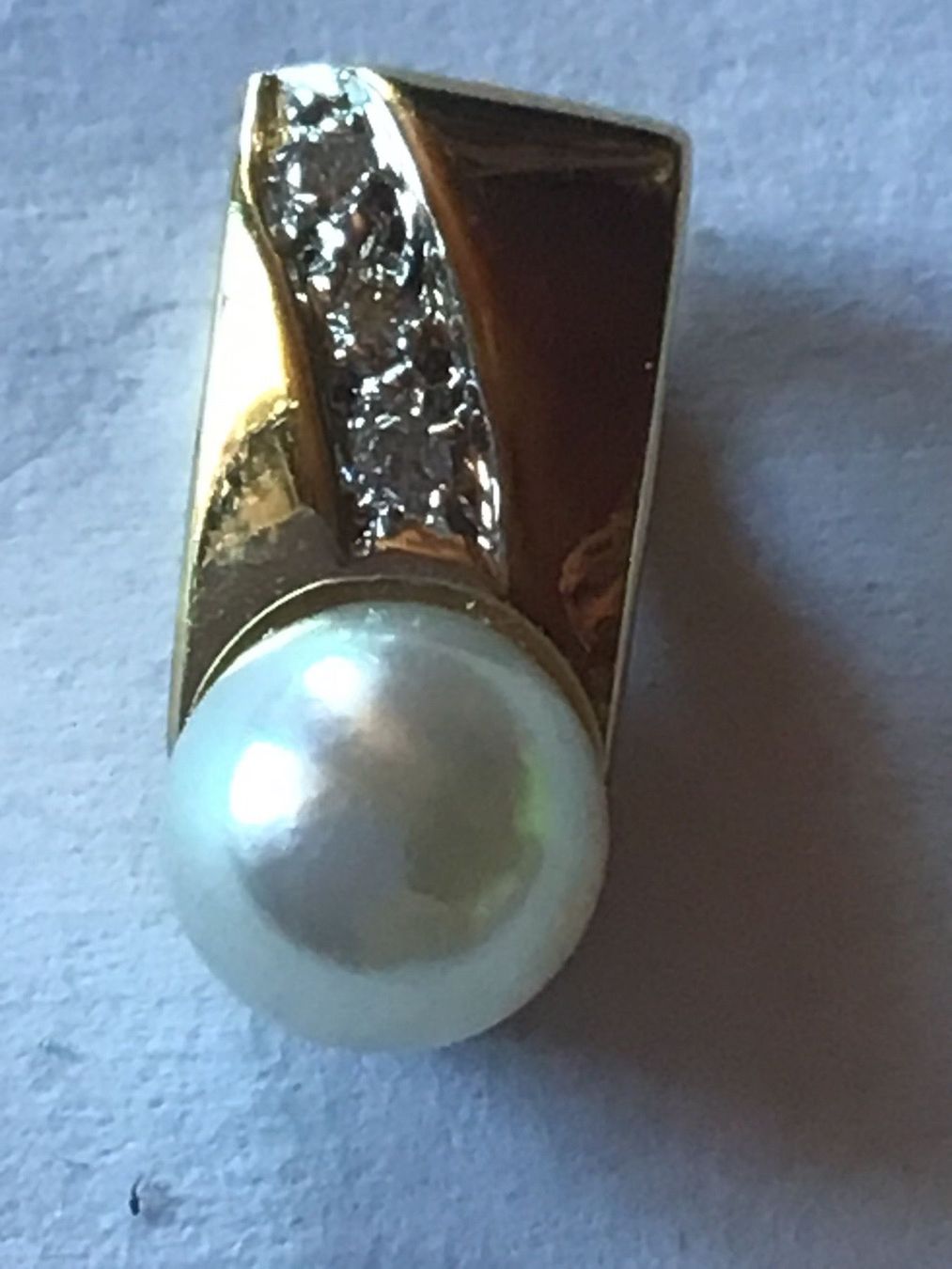 Ciondoli: Massiver Perl - Diamant Anhänger – Usato da St. Gallen venduto da Goldlilly