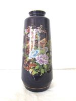 Blaue, Orientalische Keramik-Vase mit Pfauenmotiv ab 1.- Fr.