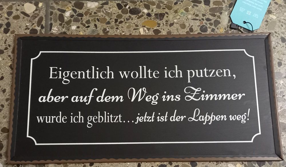 *BLECH SCHILD MIT SPRUCH* 40 x 20CM Kaufen auf Ricardo