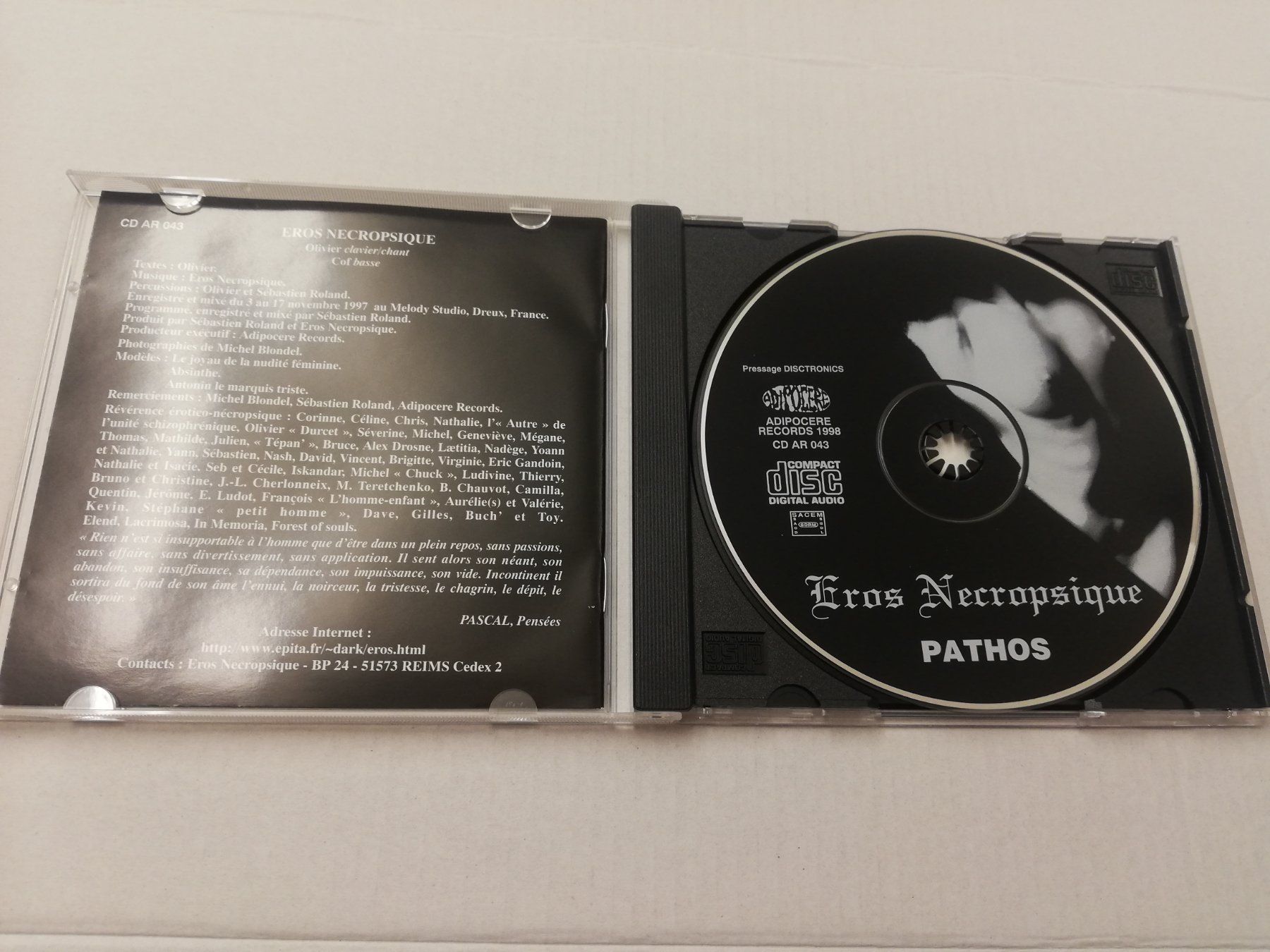 CD: EROS NECROPSIQUE - PATHOS – Usato da Bern venduto da Vinylsound.ch 2