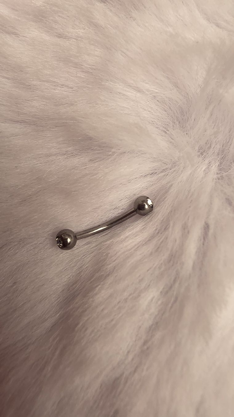 Bijoux piercing: Silbernes Piercing mit Steinen – Neuf (Voir description) à Widen par kev_f5vk