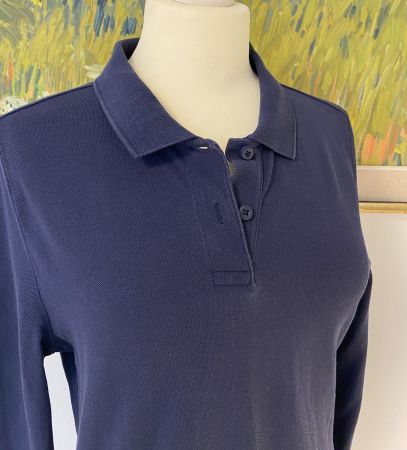 ENGELBERT STRAUSS Langarm Polo Shirt dunkelblau M  top