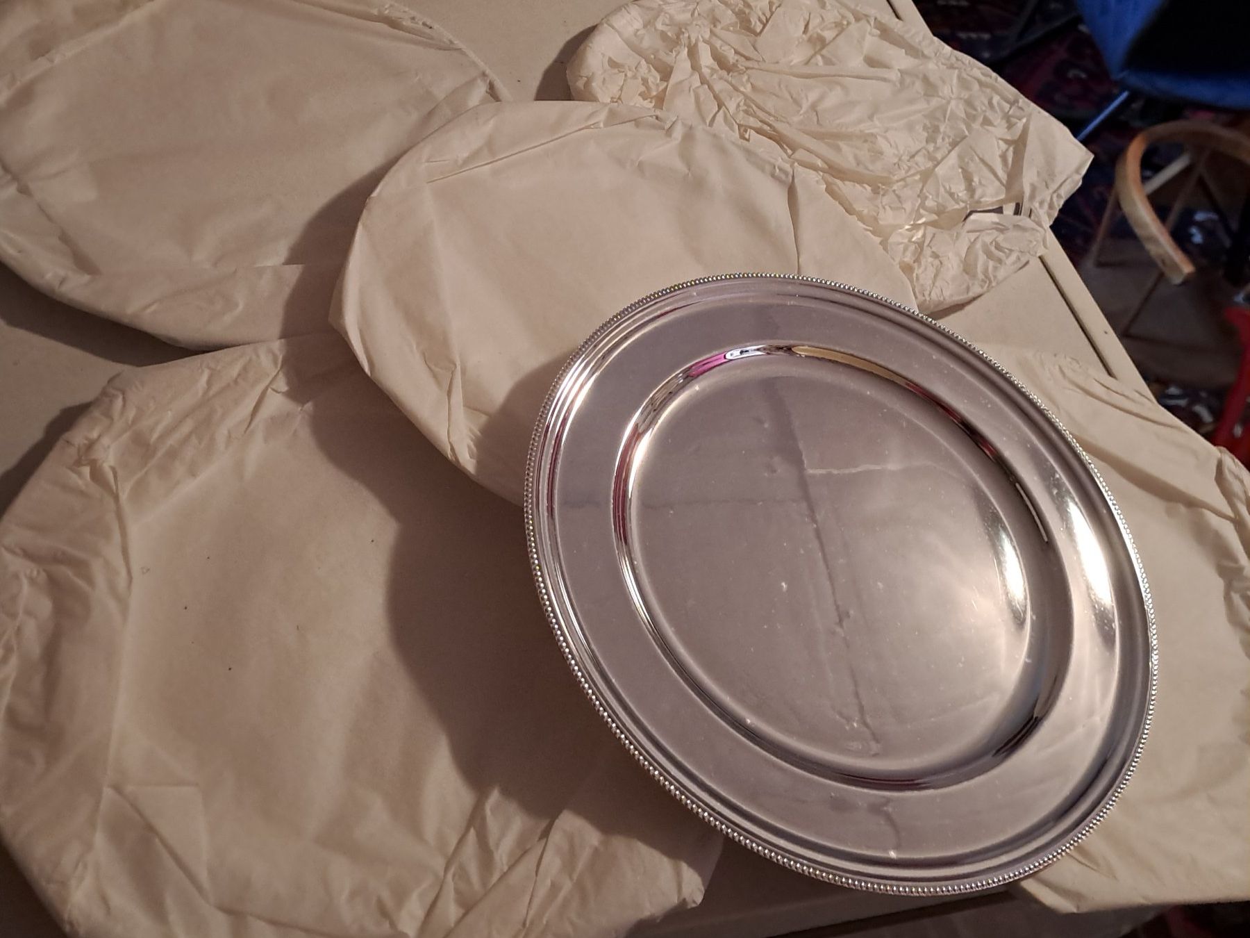 Assiettes: 6 versilberte Teller , NP 360.-- – D'occasion à Frauenfeld par Andadaa 1