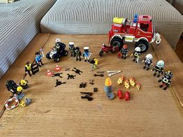 Playmobil pompiers et policiers