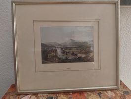 Gerahmter Stich "Thun" von Krebsser & Co