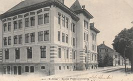 Postkarte St-Imier Ecoles Professionnelles 1905 Stempel F...