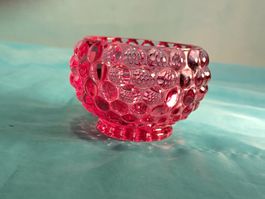Teelicht rosa mit Noppen, Glas