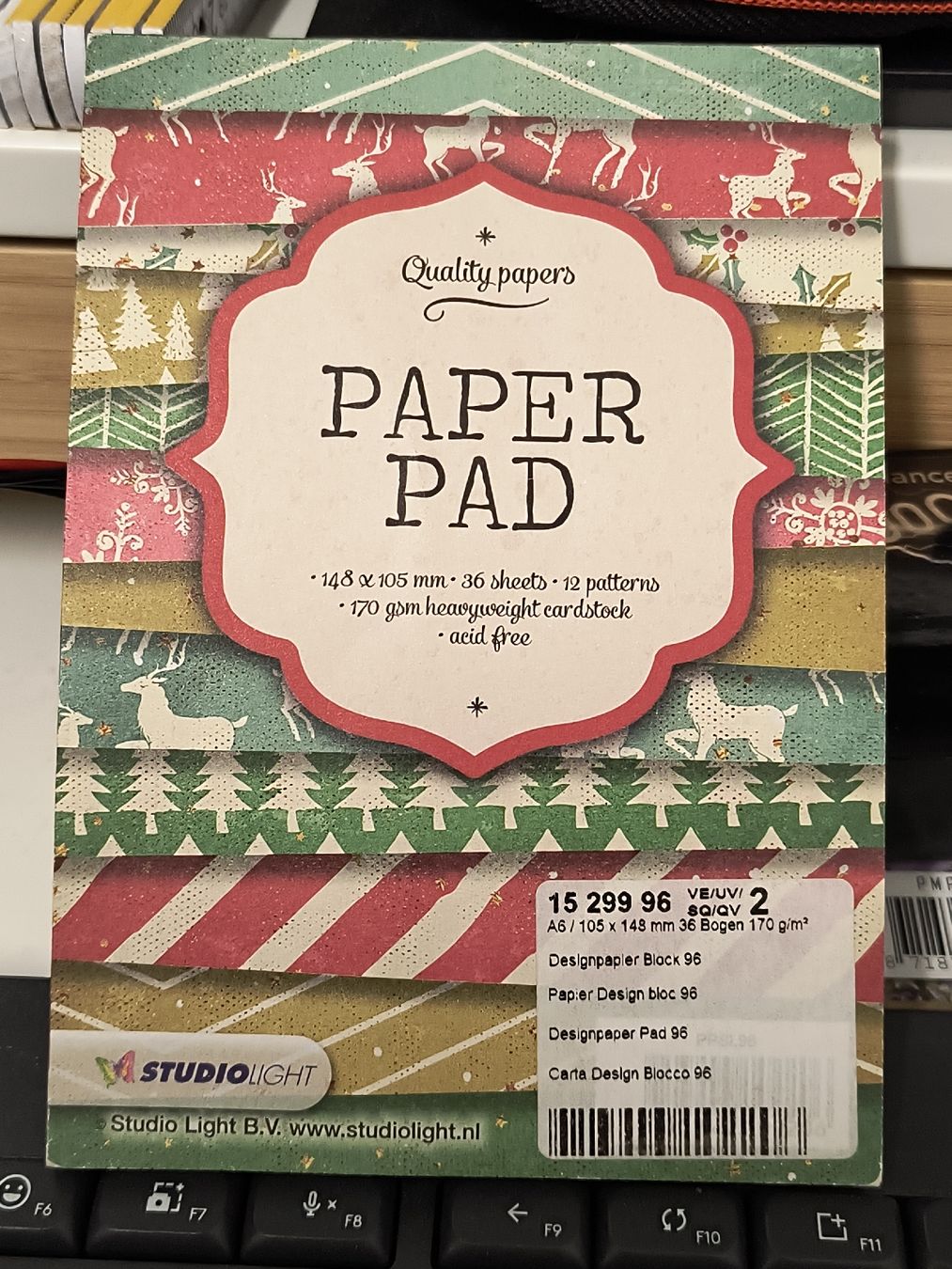 Carta: Studio Light Papierblock, Bastelpapier, viele Designs! – Nuovo e nell'imballaggio originale da Würenlingen venduto da Striga 5