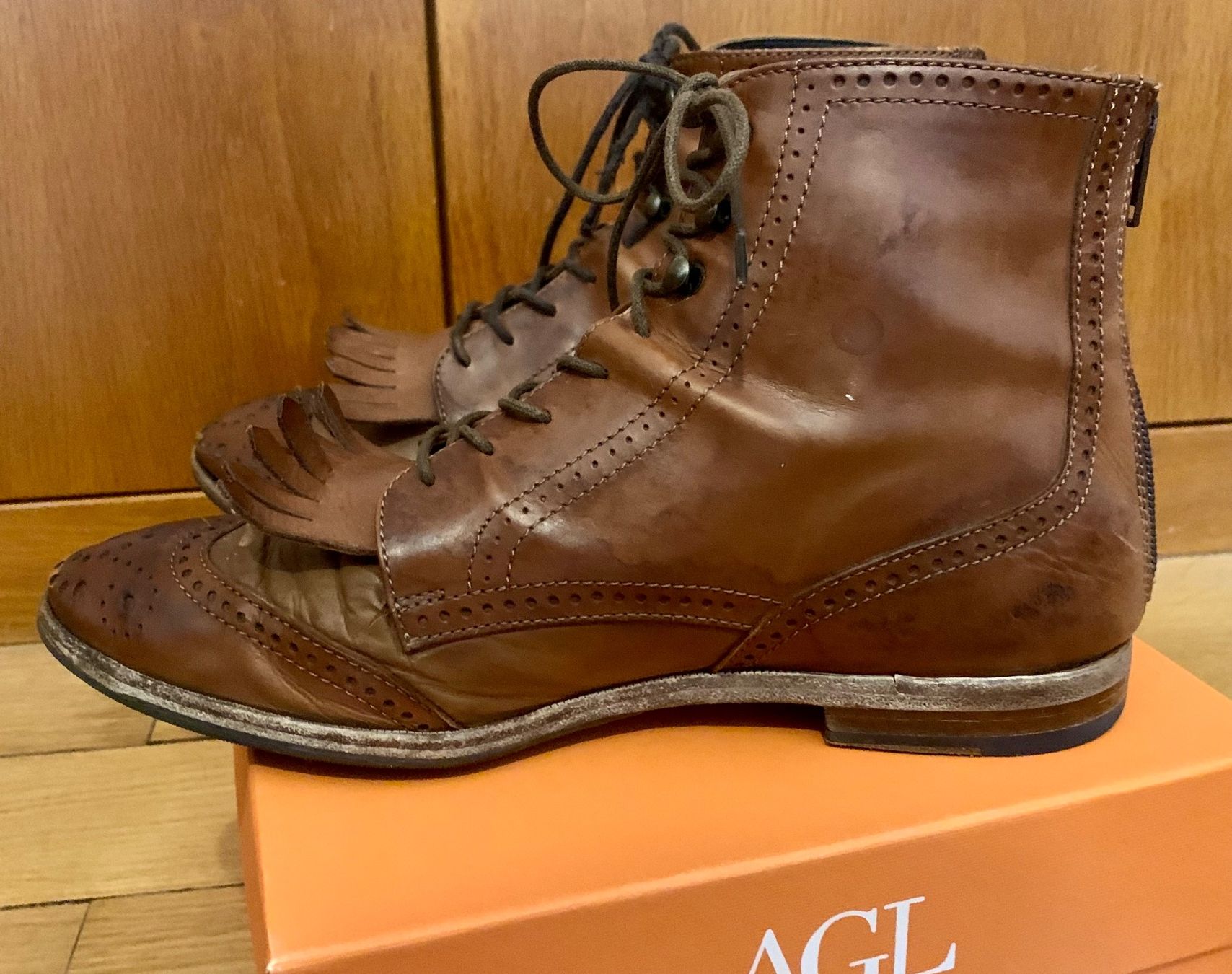 AGL Scarpe da donna: AGL Budapester Stiefelette, Gr. 38 – Usato da Zürich venduto da p_q7q_nichtraucher 5