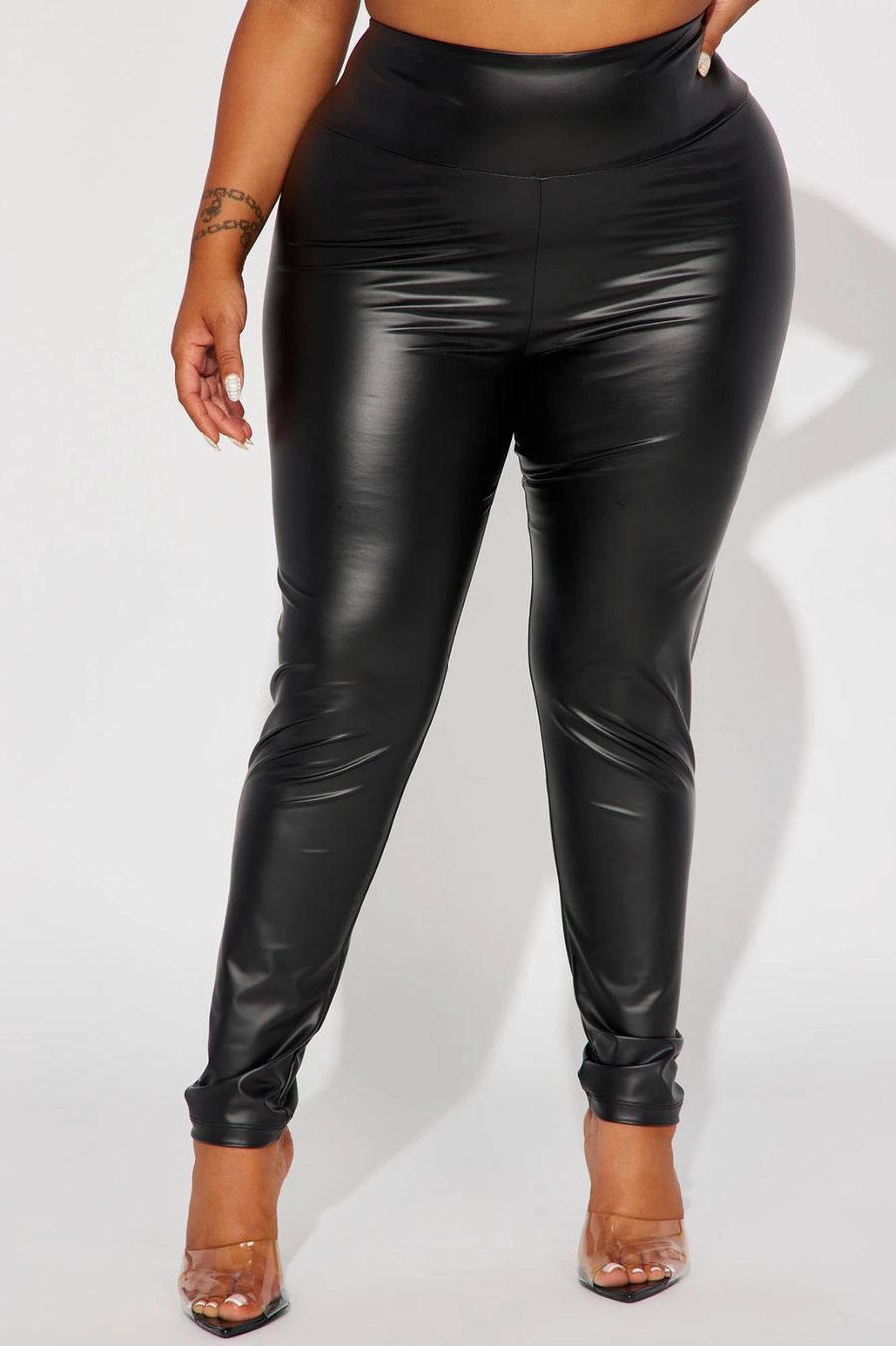 Leggings: Kunstleder Leggings High Waist Plus Size – Neu und originalverpackt aus Uetendorf von Stoun 1