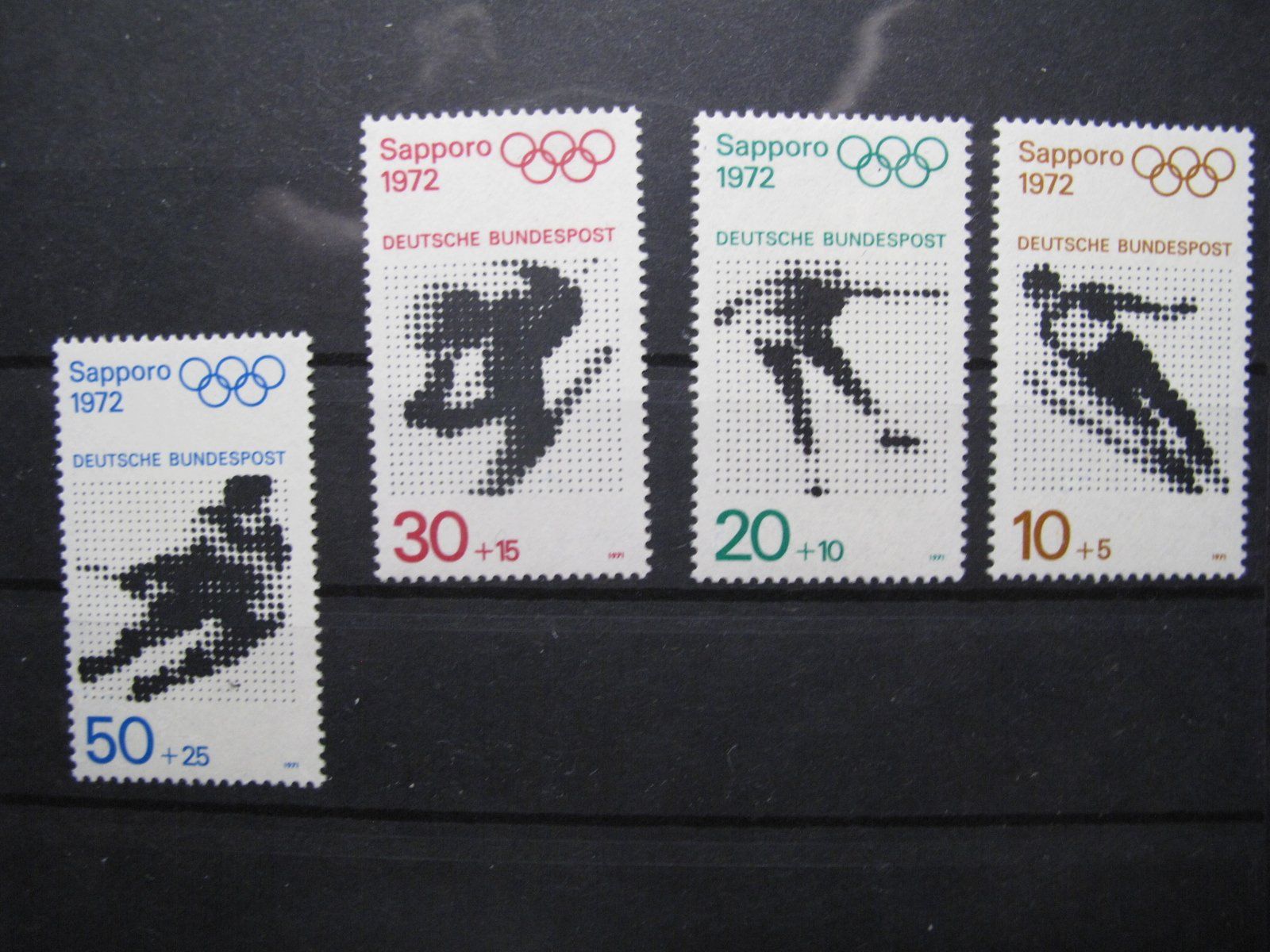 Alle Briefmarken: BRD 1971 Olympische Spiele Sapporo ** – Gebraucht aus Wil SG von fva01