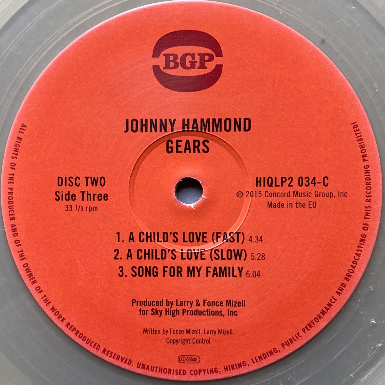 Vinyles: JOHNNY HAMMOND - GEARS – D'occasion à Poliez-Pittet par Newtown-Records 5
