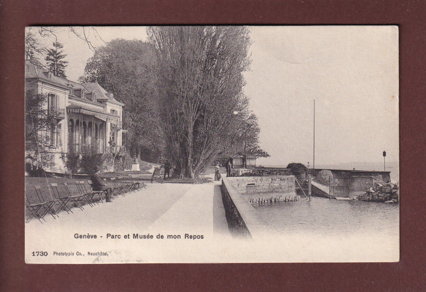 Cartes postales: GENEVE - Parc et Musée Mon Repos - 1907 – D'occasion à Pully par nicecards