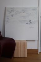 Original abstract painting on canvas – 90 × 90 cm