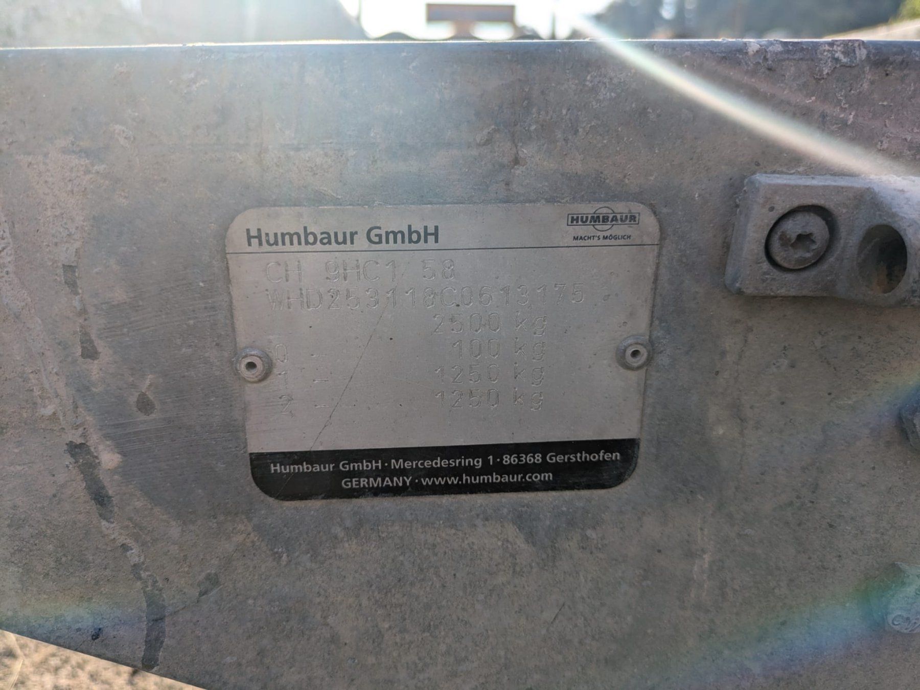 Humbaur Rimorchi: Anhänger HUMBAUR HT 2500 G – Difettoso da Flamatt venduto da WeibelAG 5
