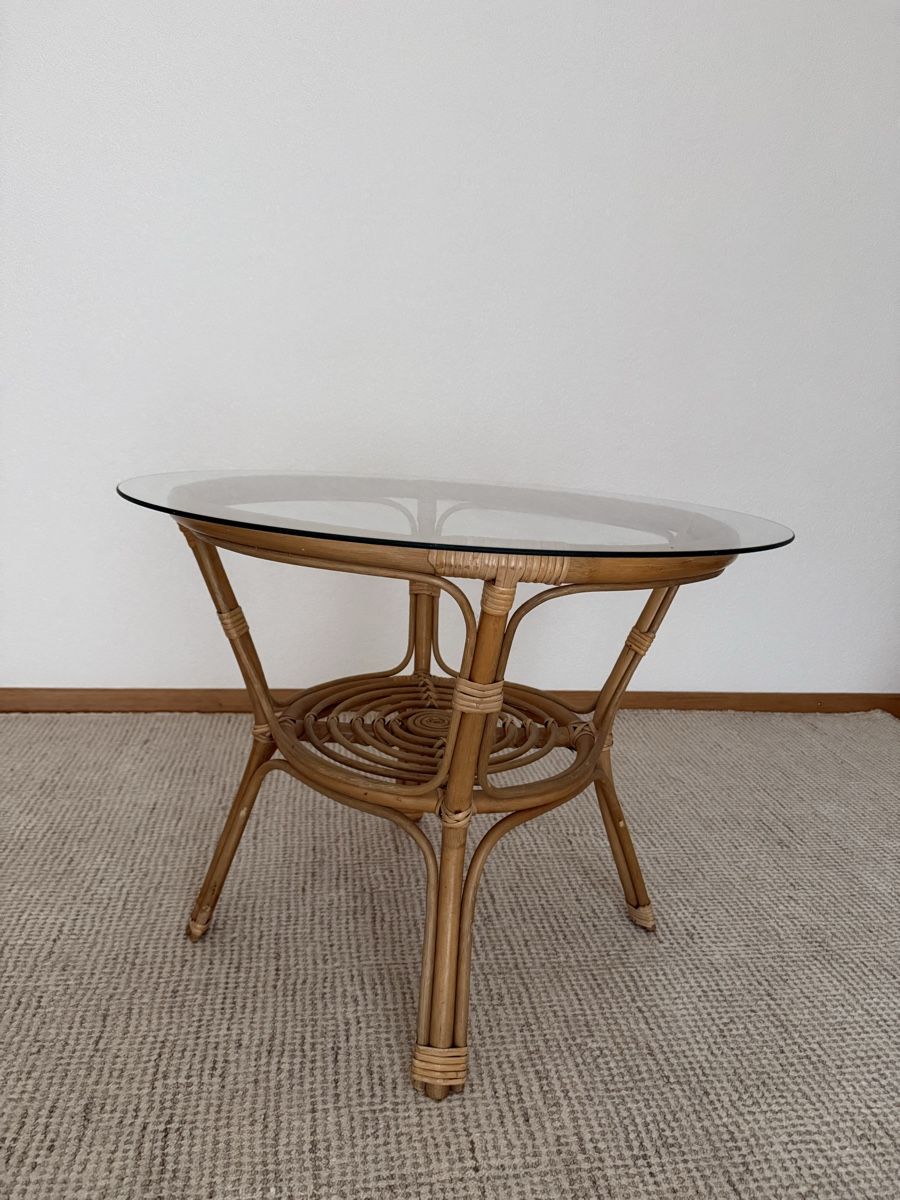 Tavoli: Table basse vintage en rotin – Usato da Morges venduto da PiCK1 2