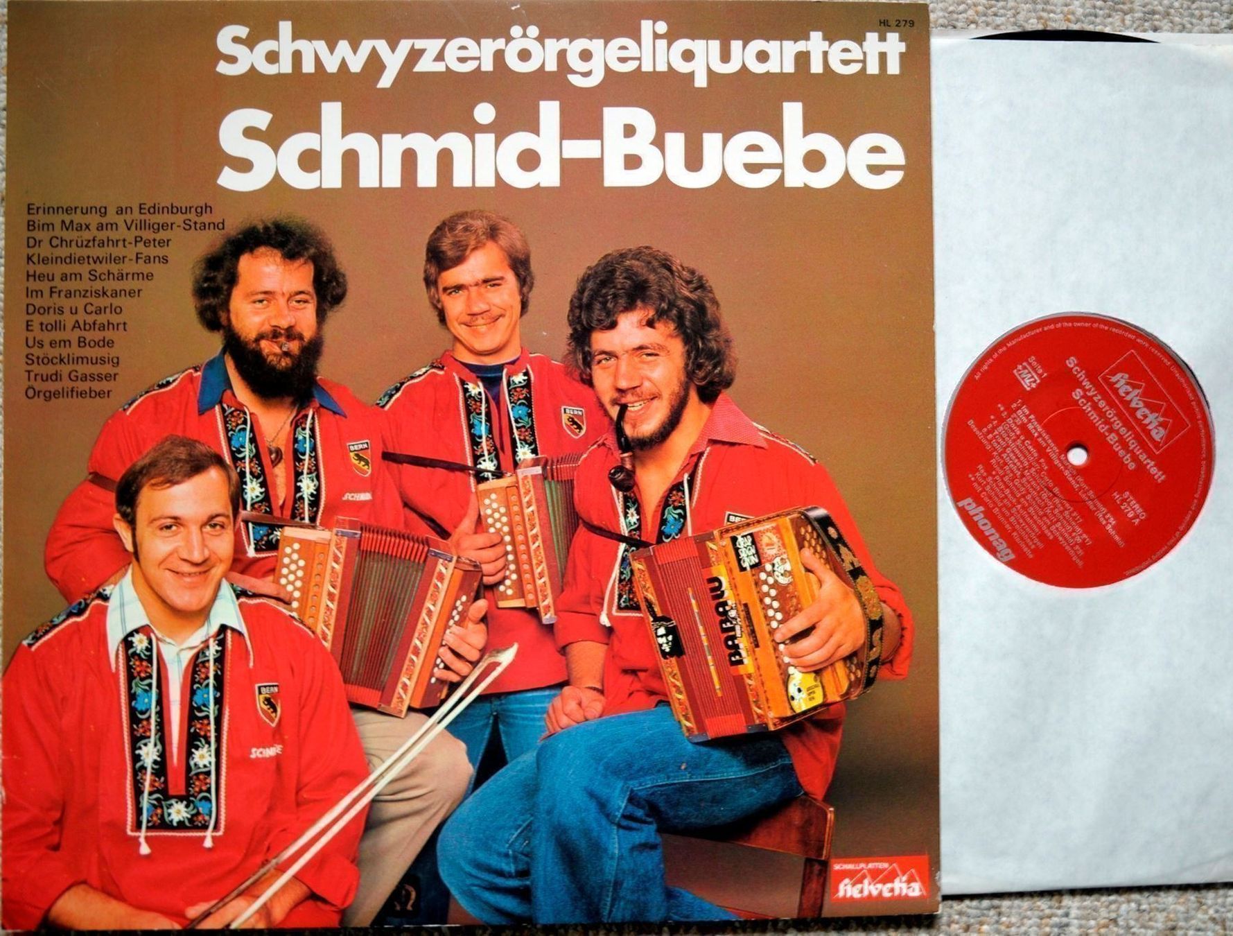 Dischi in vinile: SCHMID-BUEBE SCHWYZERÖRGELIQUARTETT LP GEWASCHEN – Usato da Unterseen venduto da vinylmore