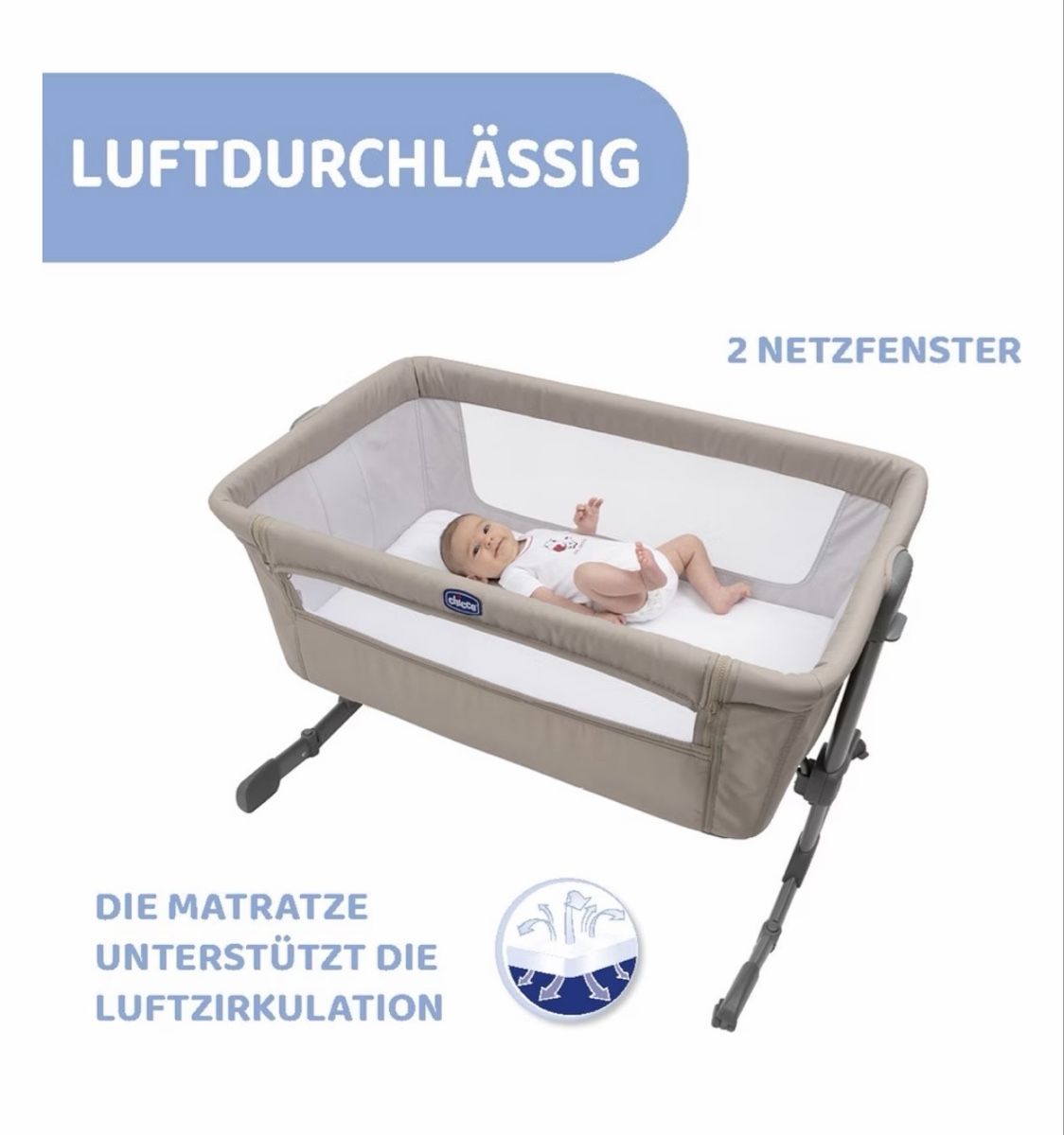 Letti: Beistellbett Chicco Next 2 Me Essential – Usato da Oberägeri venduto da piksi13 3