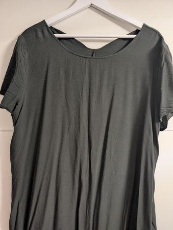 Sommerkleid dunkelgrün Gr. XXL, leicht und luftig