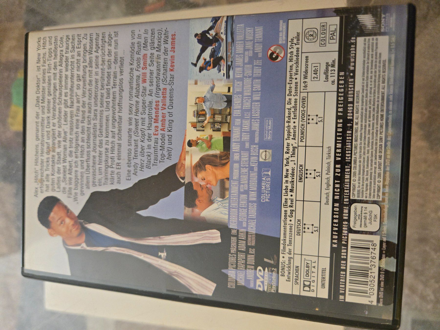 Tutti i DVDs: Hitch DVD – Usato da Bussigny venduto da Kfdlt 1