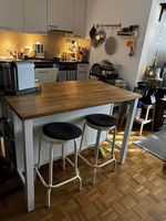 IKEA Kitchen Island / Bar Table with 2 Bar Stools