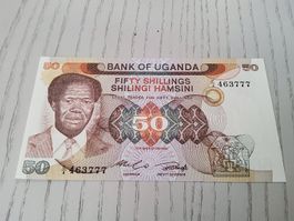 Uganda 50 Schilling 1985 Banknote Bank of Uganda