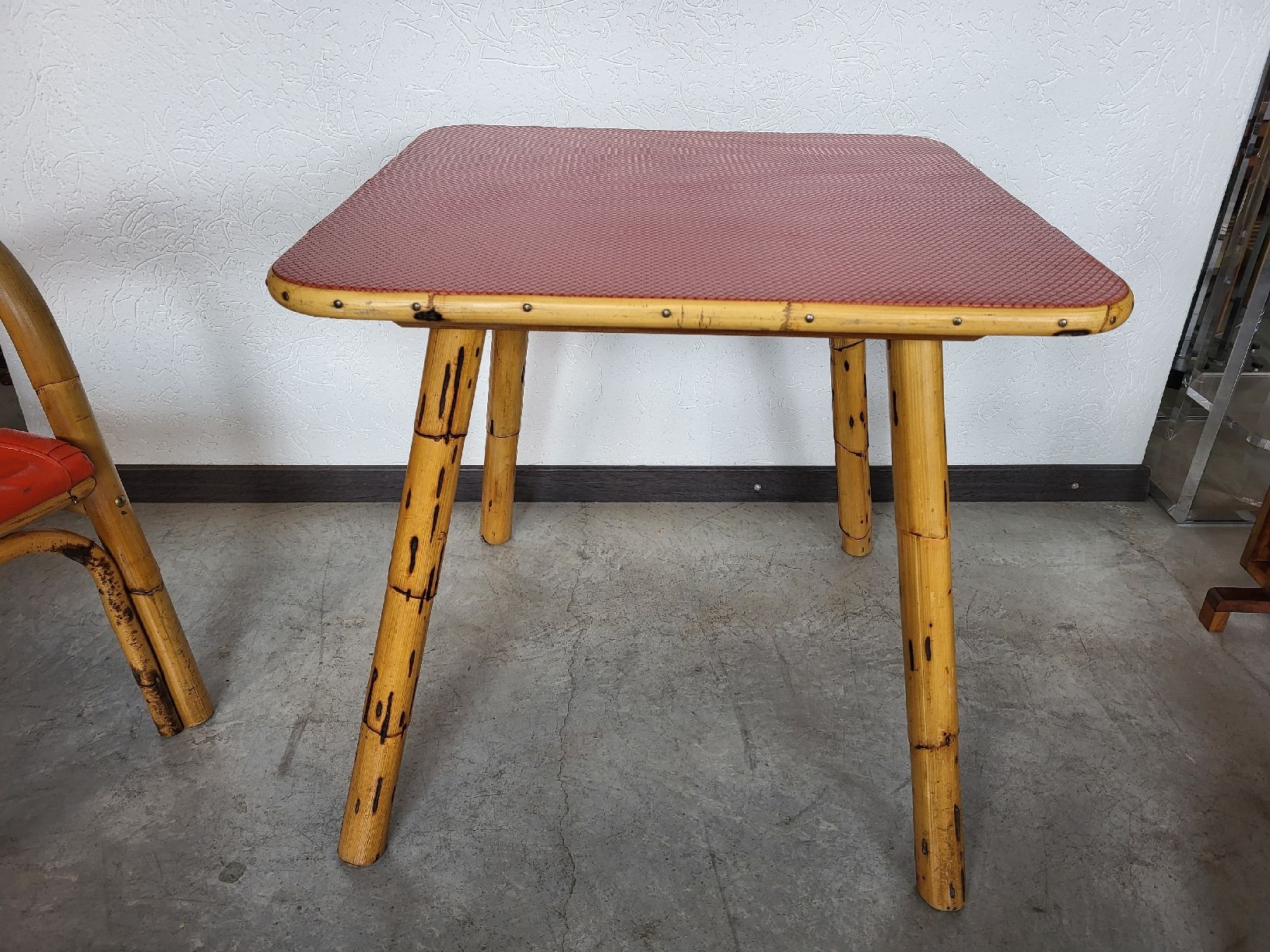 Tische: Table vintage en bambou carrée 1960er – Gebraucht aus Vevey von oldiz 3