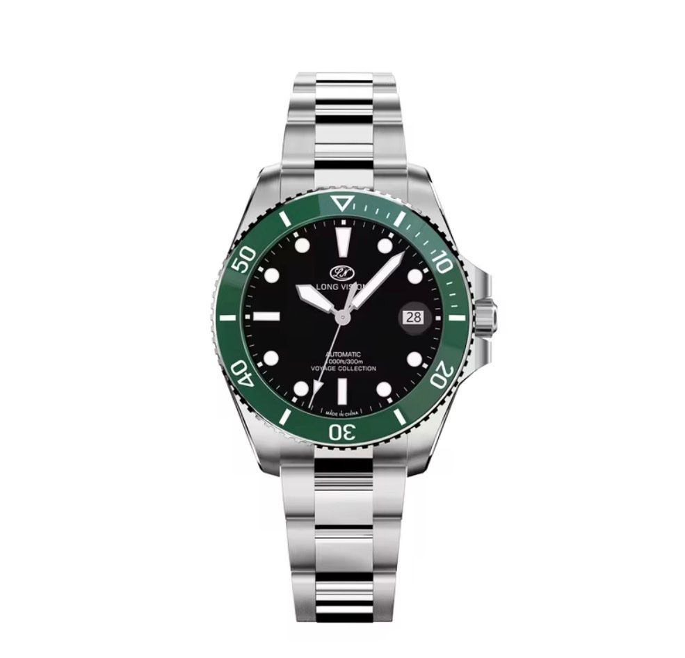 Orologi: Long Vision 37 mm Green Ceramic automatic watch – Nuovo e nell'imballaggio originale da Genève venduto da Resko 8