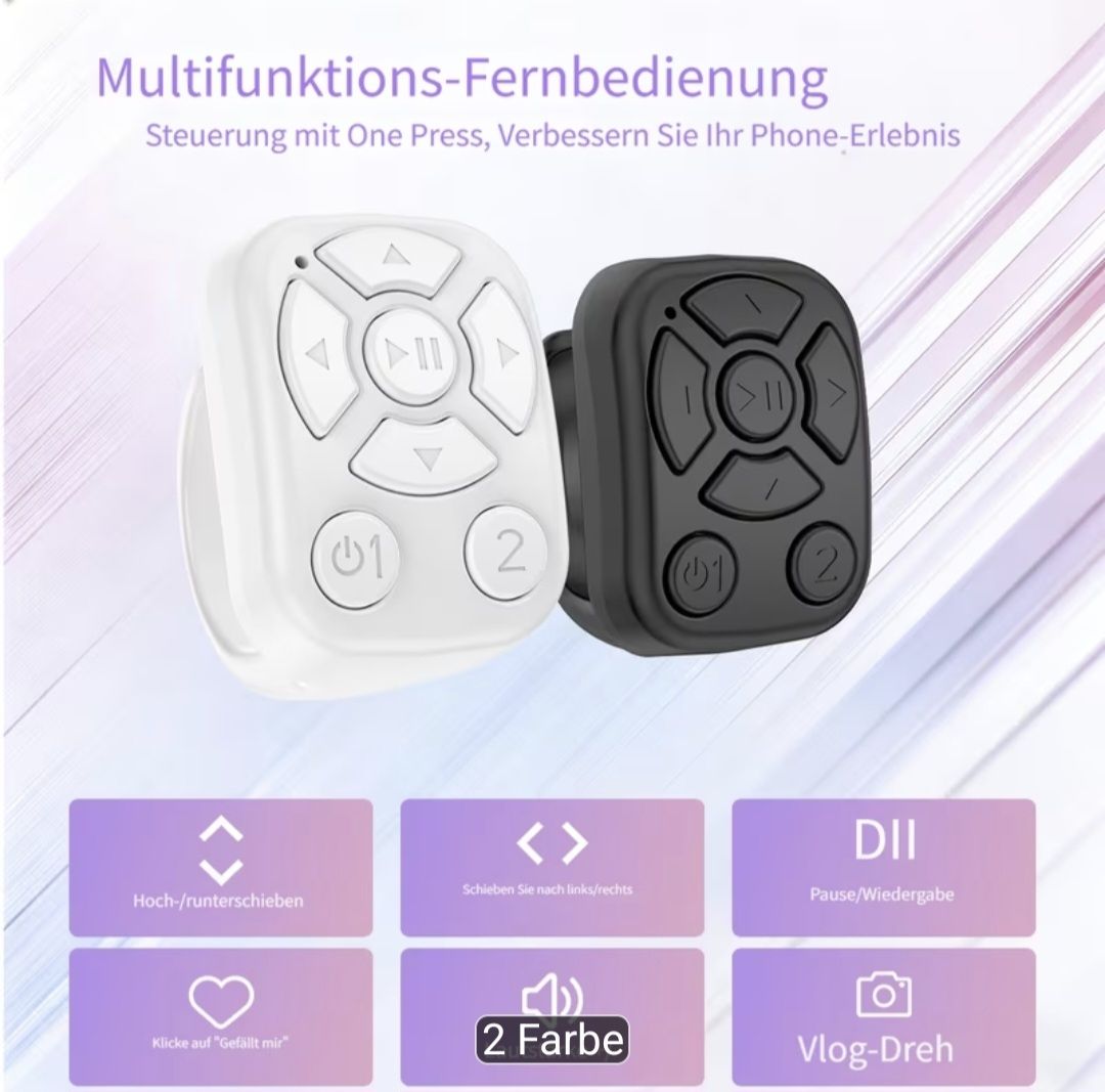 Telecomandi: Multifunktions-Fernbedienung Bluetooth schwarz neu – Nuovo (secondo la descrizione) da Zürich venduto da GorilKing