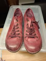 Kickers Lederschuhe Gr. 38 weinrot Damen