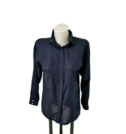 Neuw. Business Bluse ZARA Gr. XS dunkelblau