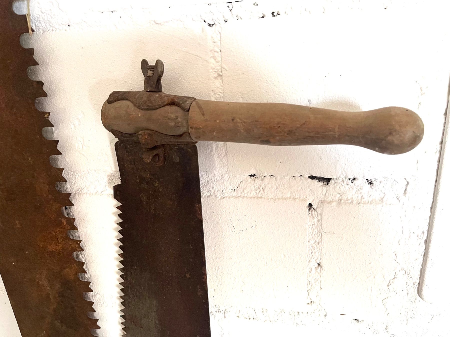 Scies: 2 Mann Säge, Baumsäge, Blocksäge antik – D'occasion à Untervaz par Xun 2