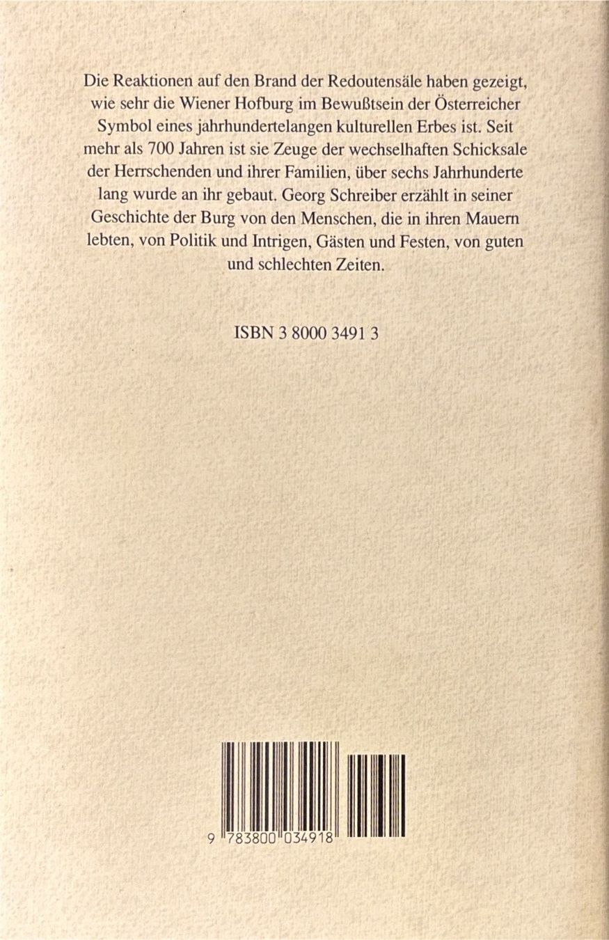 Libri: Die Hofburg und ihre Bewohner – Usato da Sarnen venduto da Livres 1