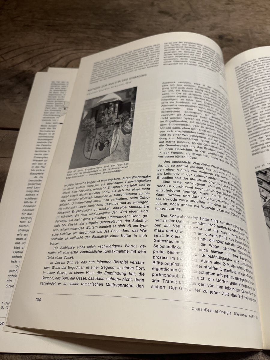 Libri: Engadin Sonderheft Wasser- und Energiewirtschaft – Usato da Zuoz venduto da Grr1974 5