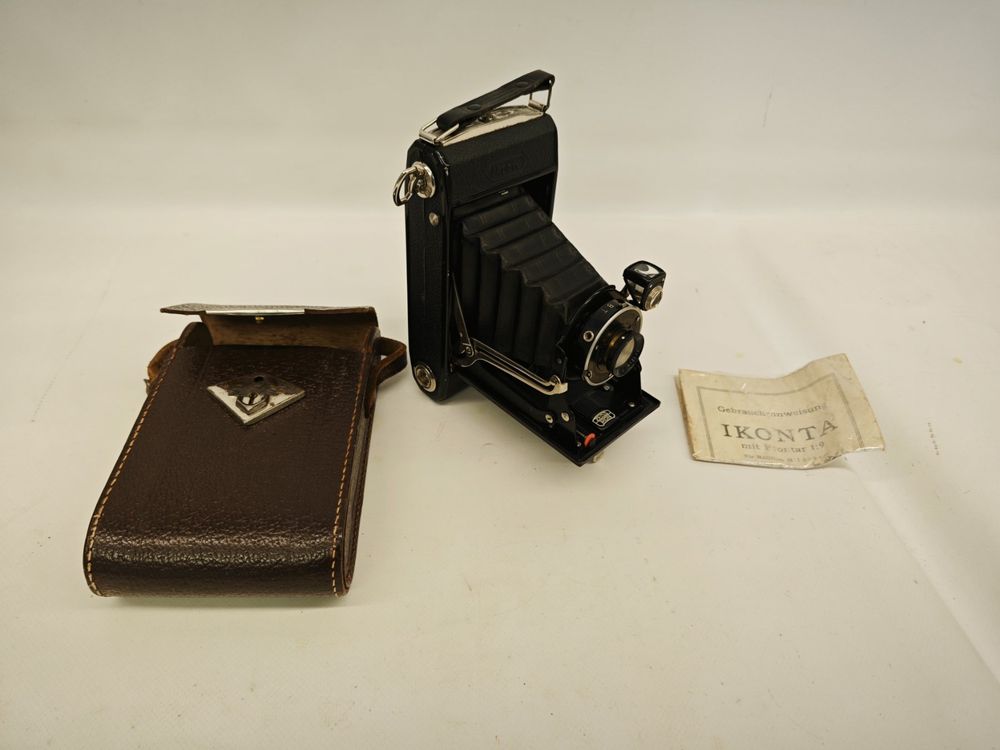 ANCIEN APPAREIL PHOTO ZEISS IKON IKONTA Derval Film 6 x 9 cm B II Etui d'Origine EUR 49,99