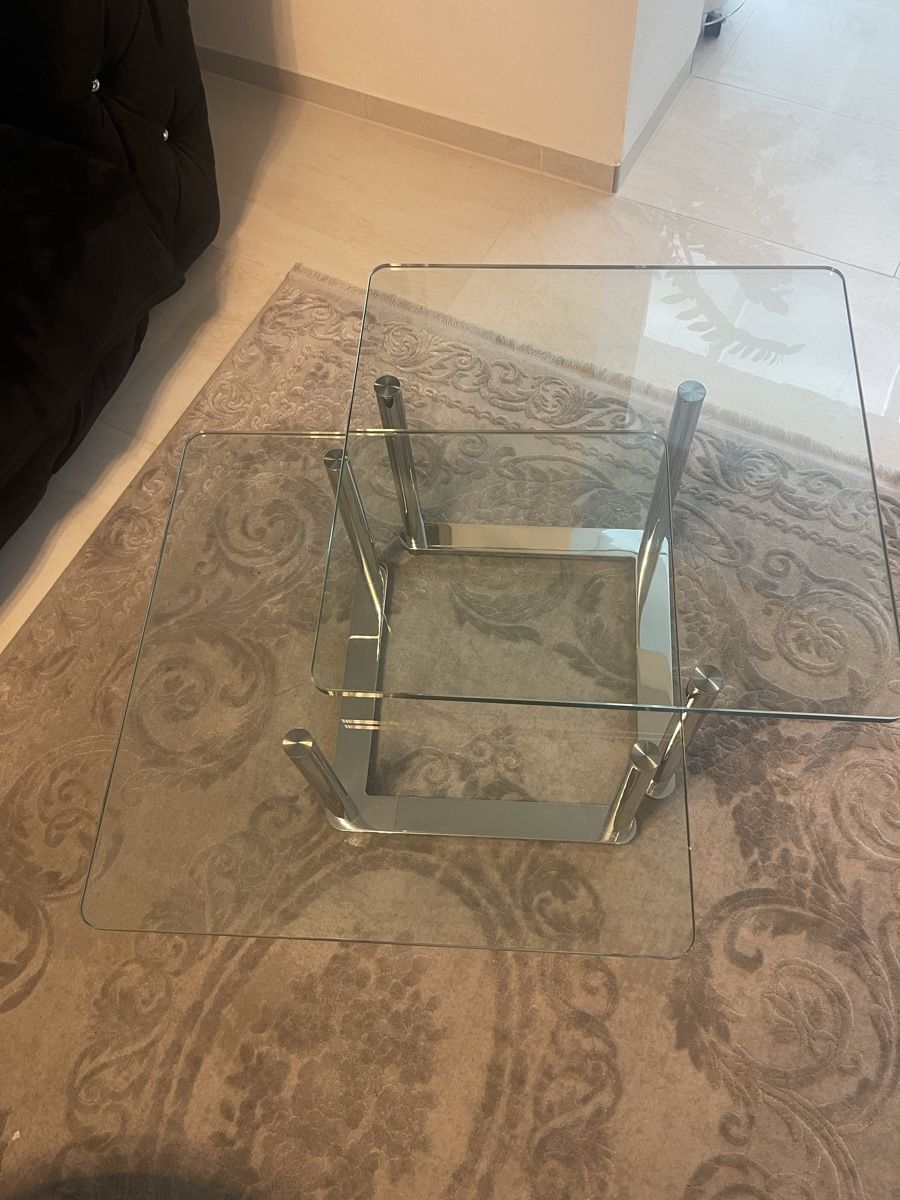 Tavoli: Couchtisch Glas Metall Beistelltisch Set – Usato da Weisslingen venduto da Spiegelbild0 1